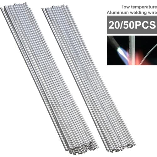 20/50Pcs Aluminum Welding Wire 2mm Low Temperature Aluminum Welding Wire Easy Melt For Soldering Aluminum No Need Solder Powder