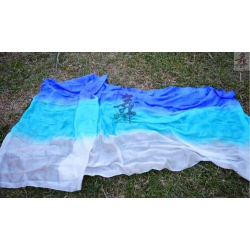 2016 high quality cheap dance veils womens sexy 100% silk belly dance veil wholesale blue+turquoise+white