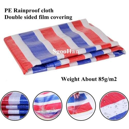 3-Colors PE Rainproof Cloth Garden Plant Cover Dog House Shed Canopy Tarpaulin Sun Shade Sail Dust Cover Waterproof Cloth 85g/m2