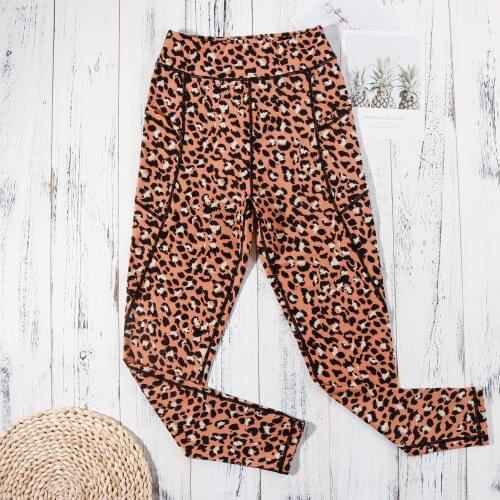Leggings For Fitness Yoga Pants Leopard Leggings Sport Women Fitness Women High Waist Leggings Push Up Leggings Pocket Workout