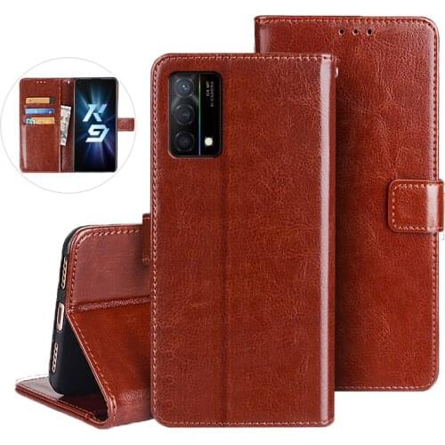 For Oppo K9 Case 6.43 inch Leather Case On For Coque Oppo K9 PEXM00 Premium Magnetic Flip Wallet Cover Phone Cases Fundas