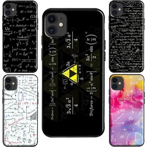 Funny Math Formulas Equations Case For iPhone 11 Pro Max XS X XR 6S 7 8 Plus SE 2020 For iPhone 12 Pro Max mini Coque