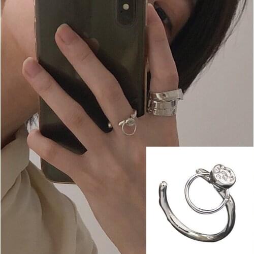 Elegant Irregular Design Opening Adjustable Ring Men And Women Same Style Ins Popular Ring Drop Shopping