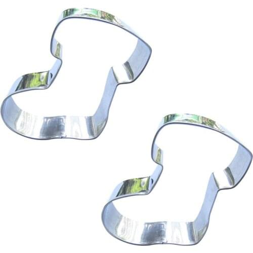 Snow Boots shape 2 piece biscuit cutting molds, baking tools, cake decorating soft candy tools