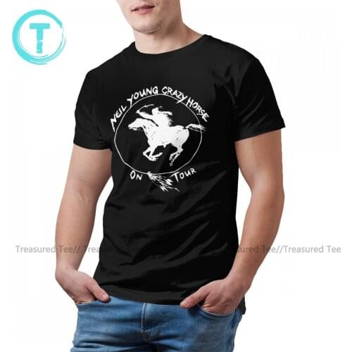 Neil Young T-Shirt Classic Fun Cotton T Shirt Graphic Short Sleeve Tshirt Mens Oversize