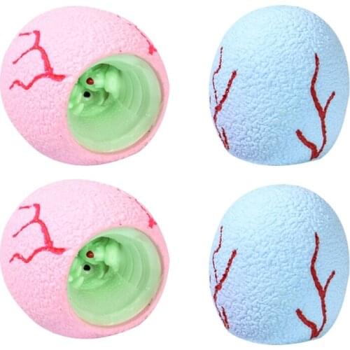 Anxiety Release Toy Fidget Toys Ball Box Stressful Vent Dinosaur Egg Cup Ball Mini Cute Healed Squeeze Ball For 4-Pieces