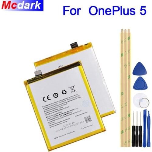 Mcdark 3210mAh BLP637 Battery For OnePlus 5 One Plus 5 Batterie Bateria Accumulator AKKU ACCU PIL Mobile Phone+Tools