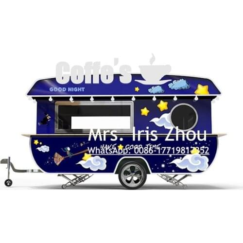 Multifunctional popular street food trailer / food truck / fast food van