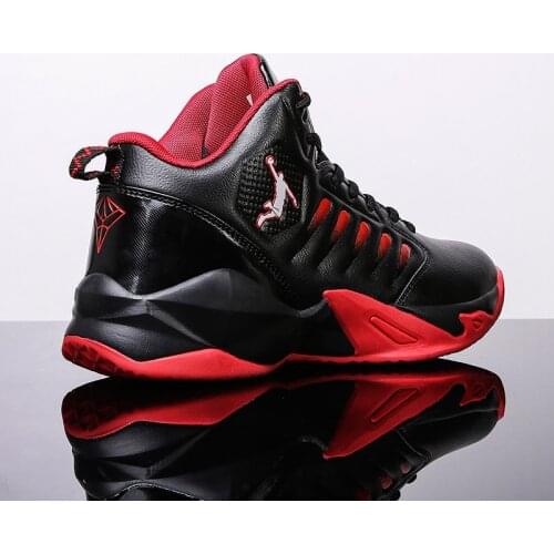 Brand PU Breathable Basketball Shoes Men Rubber Platform Wear-Resistant Non-Slip Basket Sport Homme Mens Sneakers Size 36-46