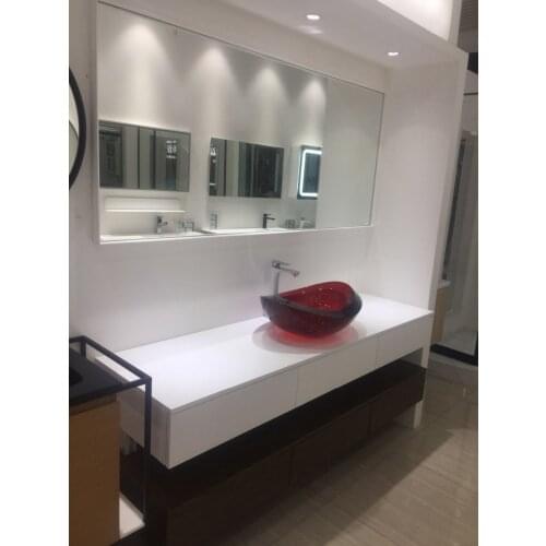 1800X500X550mm Wall Mounted Double layers Vanity Push-Push 6 Drawers Bathroom Cabinet Come With Sink Mirror WD9999