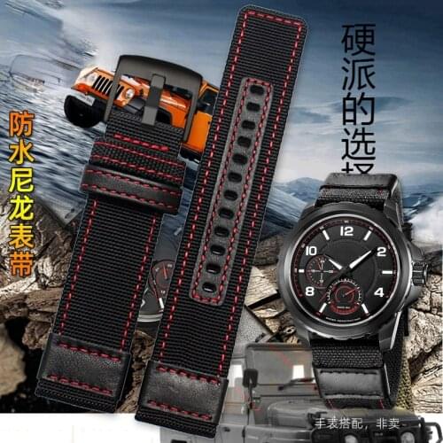 Nylon Watchband Mens for Jeep Shepherd Jpw646 Seiko DIESEL Citizen Canvas Watch Strap