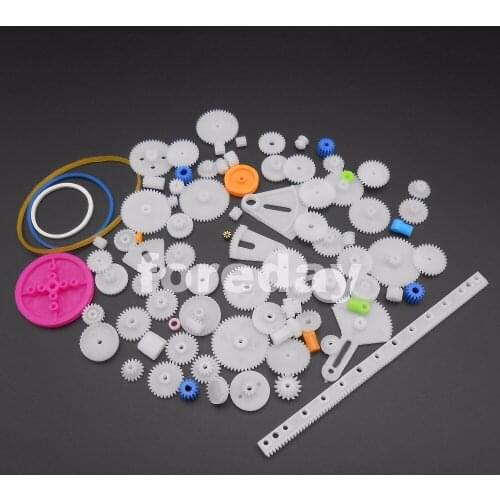 NEW HQ 85 kinds Plastic gear rack pulley belt Worm gear Single-double-gear teeth common for cars planes models gadgets *FD500