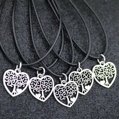 LOT 10PCS lovely tree heart Pendant necklace wholesale HJ09