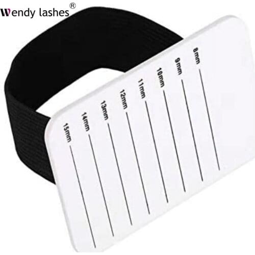 1Pcs Eyelashes Extension Pallet Tools Eyelash Makeup Supplies Tray Strip Stand False Eyelash Hand Plate Lashes Grafting Holder