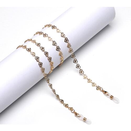 Heart Glasses Strap Fashion Sunglasses Chain Necklace Holder Mask Lanyard Spectacle Accessories