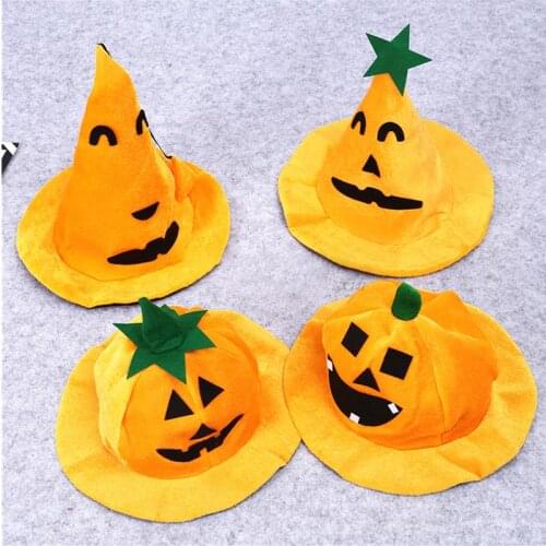Halloween Pumpkin Hat Holiday Party High Quality Yellow Velvet Llama Witch Hat Carnival Pop Top Lagoon Cap Headdress
