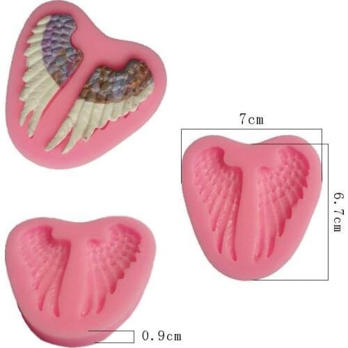 Angel Wings Silicone Cake Fondant Mould Decorating Chocolate Baking Mold Candy Mold DIY Tools Gift