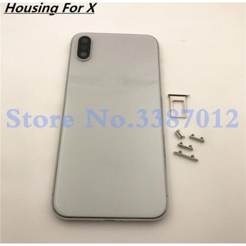 Middle Frame Chassis Full Housing Assembly Back Battery Cover Replacement For Iphone X With Logo