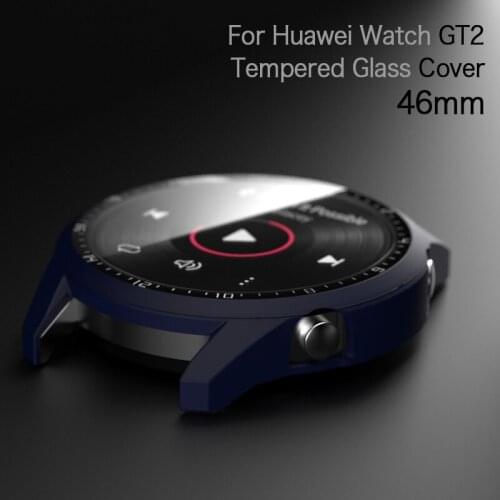 For Huawei Watch GT2 46mm Tempered Glass Protective Case Watch Cover PC Shell Film Screen Protector For Huawei Smartwatch GT2