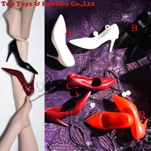 1/6 Scale Female soldier Shoes Model Pointed Stiletto high-heels For TBL PH UD 12-inch Action Figure Body Doll