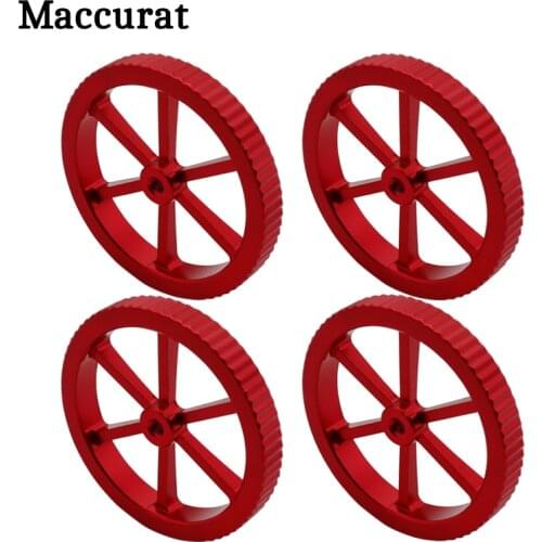 4pcs Aluminum alloy Leveling Nuts Kit for Adjustment New Large Red Nut 10*25 Springs M4 Screw For 3D Printer Ender3 CR10 Heatbed