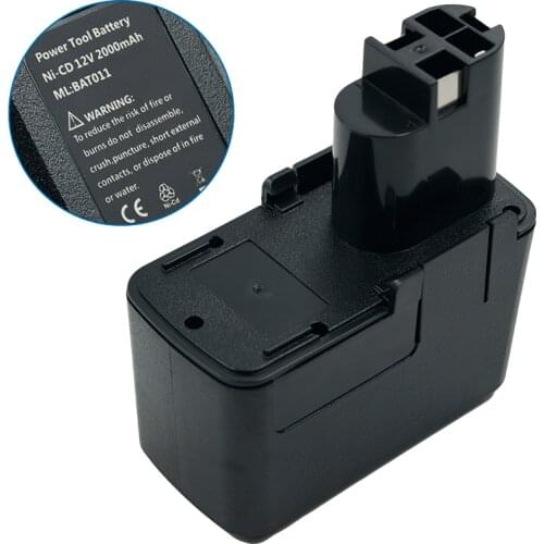BAT011 GSR12VPE-2 Rechargeable Battery 12V 2000mAh NICD Replacement Battery for Bosch BH1214N BL1214L PSB 12VSP-2 PSR12VES-2