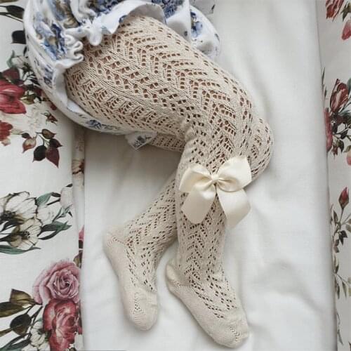 5Colors Children Girls Candy Colors Hollow out Bow Pantyhose Ballet Dance Tights.Kid Toddler Bowknot Fishnet Hosiery Lovely Pant