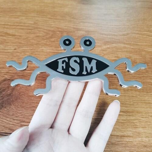 FSM car emblem Badge it makes a great gift for your Pastafarian friends