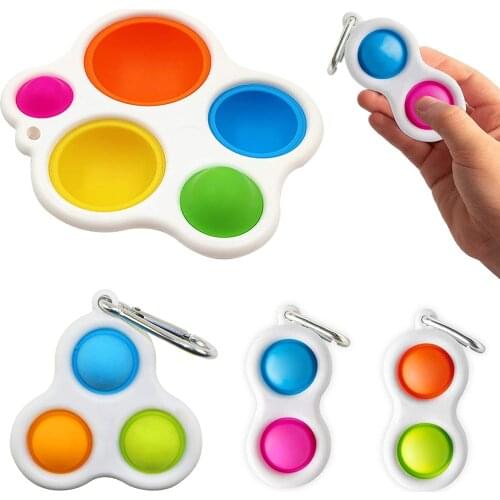 Infant Educational Toys, Portable Simple Dimple Toy Gadgets with Buckles, Suitable for Adults and Children to Relieve Anxiety