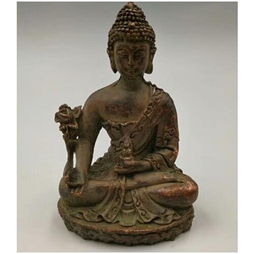 Exquisite Chinese Old brass Medicine Buddha crafts statue