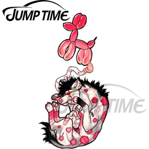 JumpTime 13 x 3.3cm For Bloat Wolf Creative Car Sticker Motorcycle Refrigerator Decoration Scratch Proof Waterproof Decal