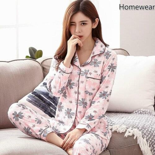 New Womens Fashion Pajamas Sets Lingerie Bathrobes Suits Homewear Sleepwear (M-XXL)