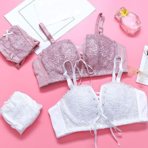 Women Intimates Bra Set Sexy Underwear Push Up Straps Belt Lace Women Bra Set Lingerie