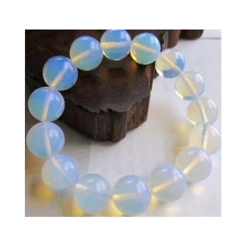 10mm beautiful genuine natural australian opal bead bracelet