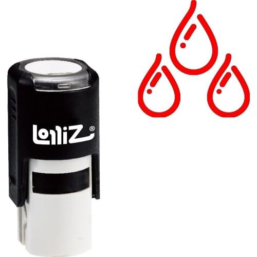 LolliZ Drops Self-Inking Rubber Stamp - Modern Symbol Series