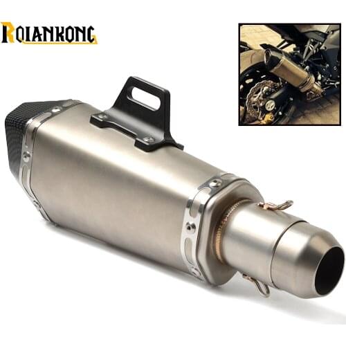 Motorcycle 51mm AK exhaust muffler pipe with db killer connector For 1050 1090 1190 1290 Adventure R RC8 Super T