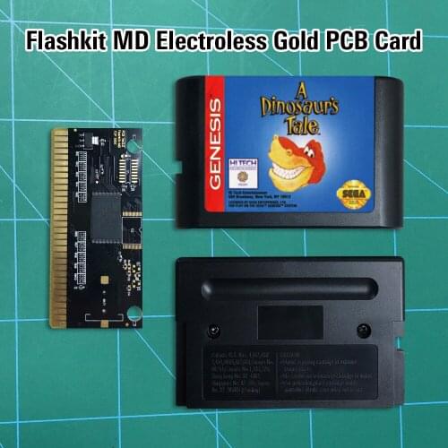 We're Back! - A Dinosaurs Tale - Flashkit MD Electroless Gold PCB Card 16 bit MD Games Cartridge For MegaDrive Genesis console