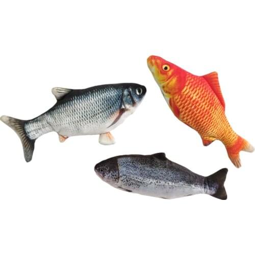 Pet Soft Electronic Fish Shape Cat Toy Electric USB Charging Simulation Fish Toys Funny Cat Chewing Playing Supplies Dropshiping
