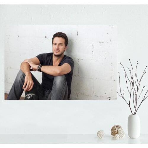 Custom luke bryan Canvas Painting Poster Cloth Silk Fabric Wall Art Poster for Living Room Home Decor