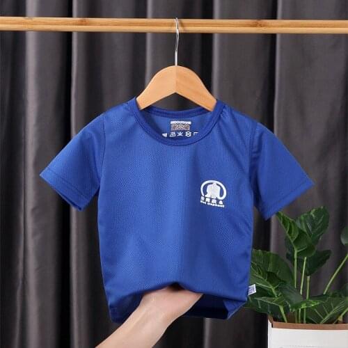 2021 New Fashion Baby Boys & Girls Summer Short Sleeve T Shirt Solid Color Cotton Toddler Tops Clothes For Children