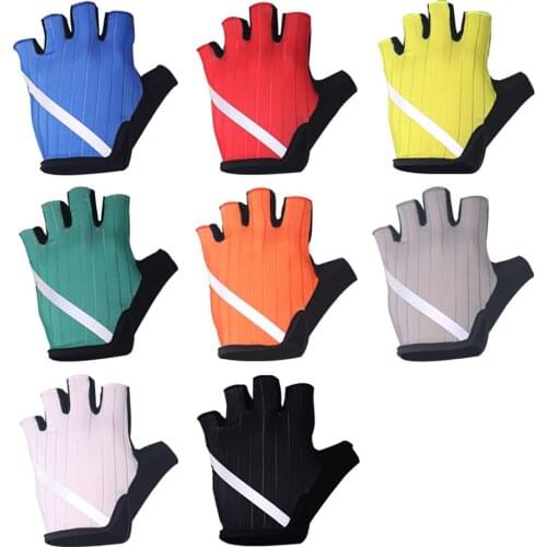 New Sports Gloves Anti-slip Cycling Gloves Anti-sweat Sports Gloves Unisex Half Finger Breathable Shockproof Sports Gloves