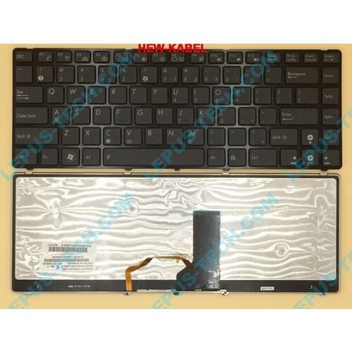 Original US English Keyboard for ASUS K42 X43B X44H X43U A42j X42J K43t K42D X84L X84H U31 UL30 keyboard backlight 04GNV61KUS00