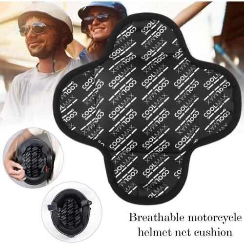 Motorcycle Vehicle Helmet Padding Motorcycle Safety Air Cap Hat Cooling Mesh 3D Pad Microfiber Protection Helmet Inner B6N4