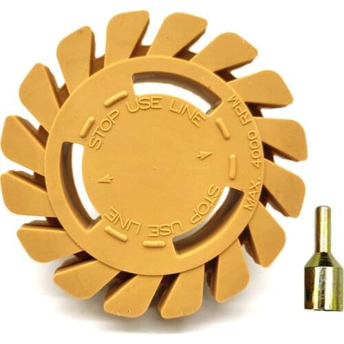 4 Inch Rubber Eraser Wheel 100mm Peneumatic Rubber Removal Wheel Quickly Remove Residual Glue Pneumatic Tool Accessories