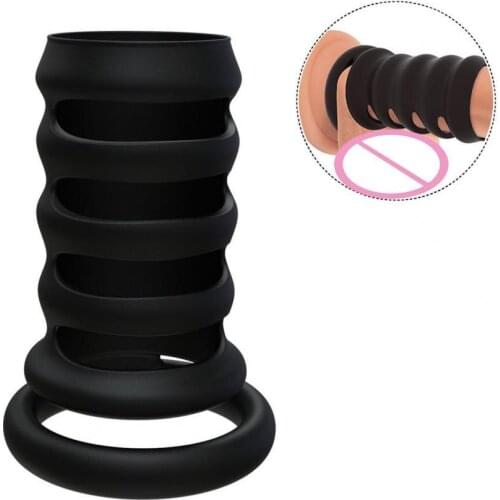 OLO Time Delay Silicone Sex Binding Ring for Men Thin Sun Erection Ring Sex Toys Sex Products For Couples Rings Sex Toy