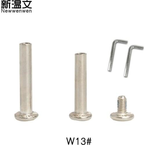 Replacement Luggage/skating Wheels,Replace 6mm Axles Bolts Rivets for 4 and Hex Allen Key Wrench for 2 W13
