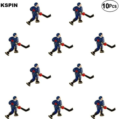 Hockey Lapel Pin Flag badge Brooch Pins Badges 10Pcs a Lot