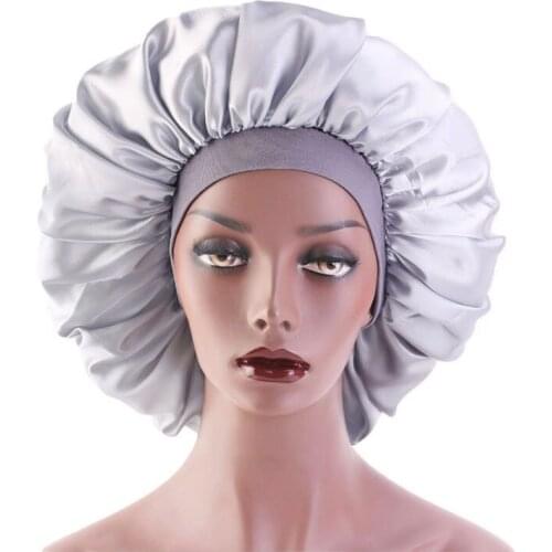 Women Hat Sleeping Leisure Time Indoor Or Outdoor Large Color Tin Round Cap Stretch Wide Brim Chemo Bonnet Female Hijabs Girls