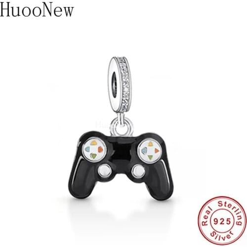 2021 925 Sterling Silver Game Hand Handle Player Gamepad Bead Charms Fit Original Charm Bracelet For Making Women Berloque