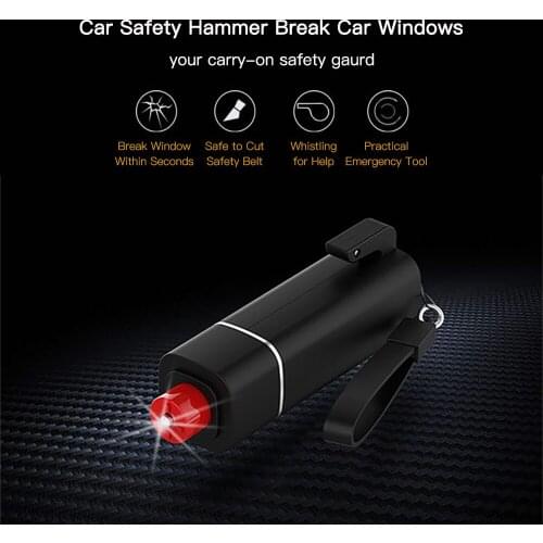 Car Safety Hammer Auto Emergency Glass Window Breaker Seat Belt Cutter Life-Saving Escape Car Emergency Tool